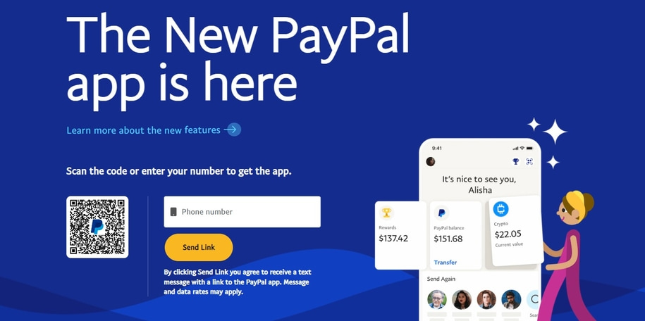 Paypal payment account