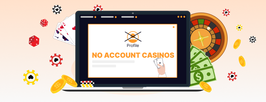 Detailed review of no account online casinos for Canadians