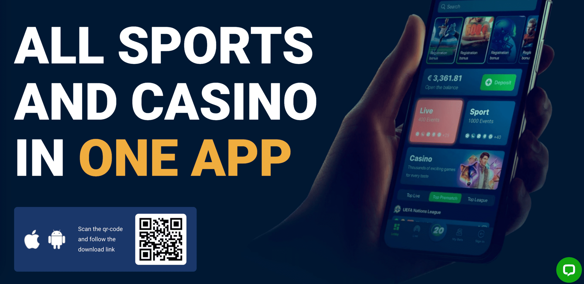 20Bet casino smartphone app