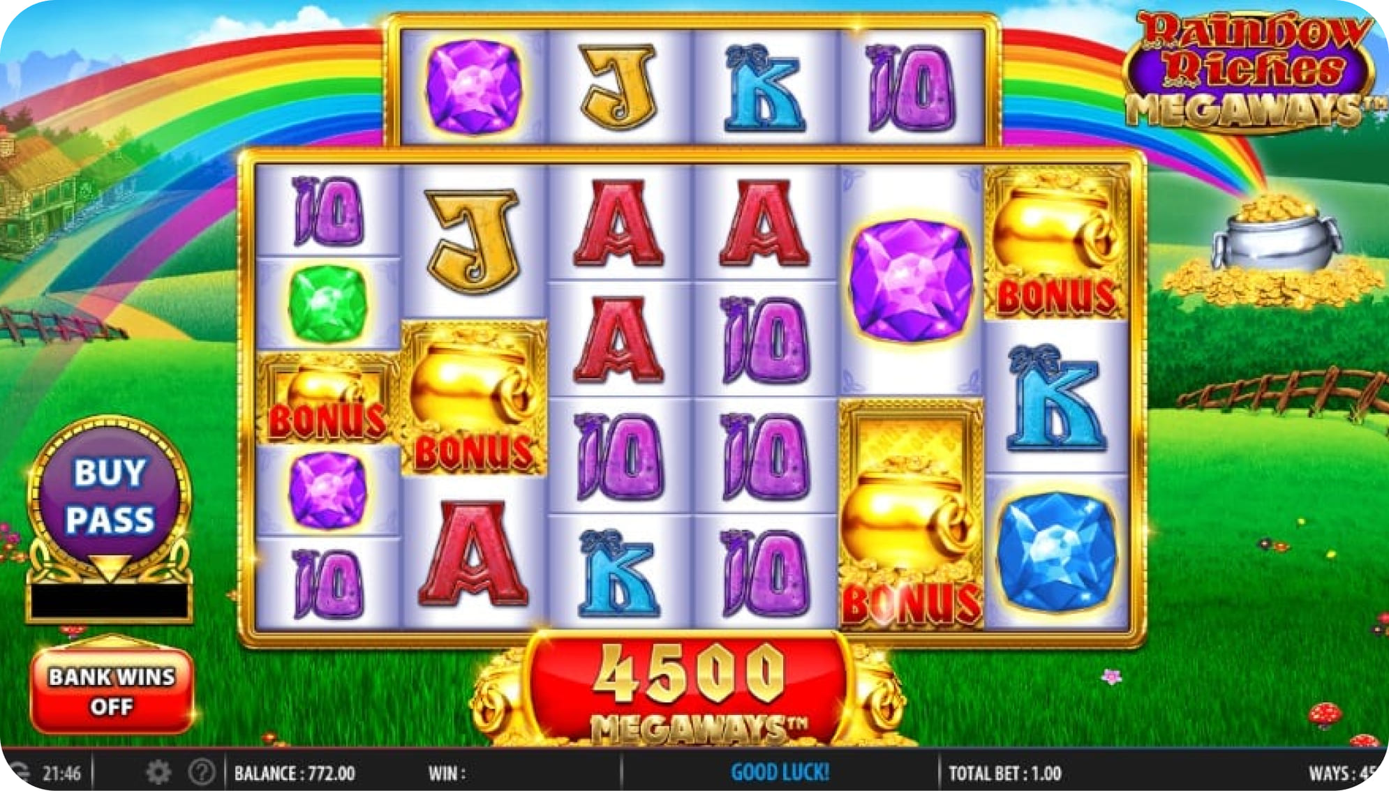 Rainbow Riches Megaways